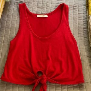 aritzia tie front tank